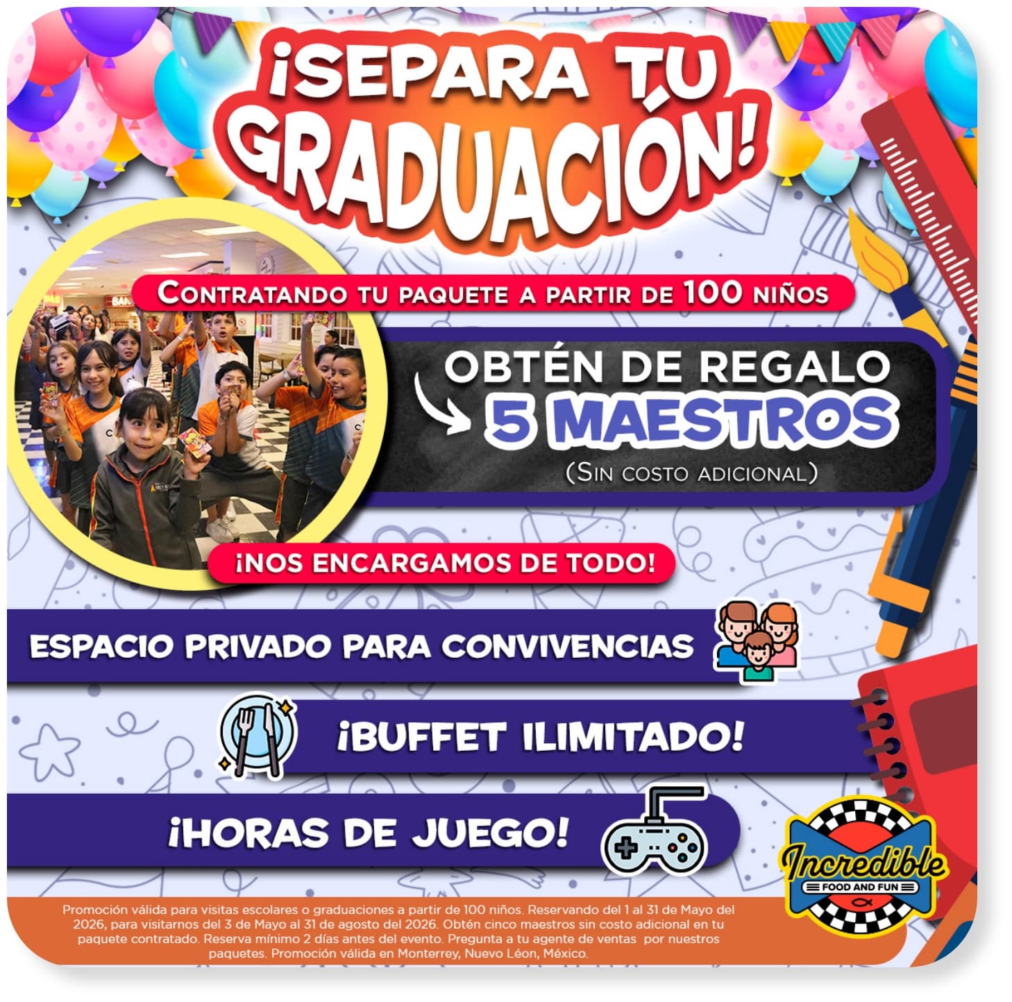Promoción paquetes escolares
